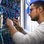 System Administrator Checking Servers